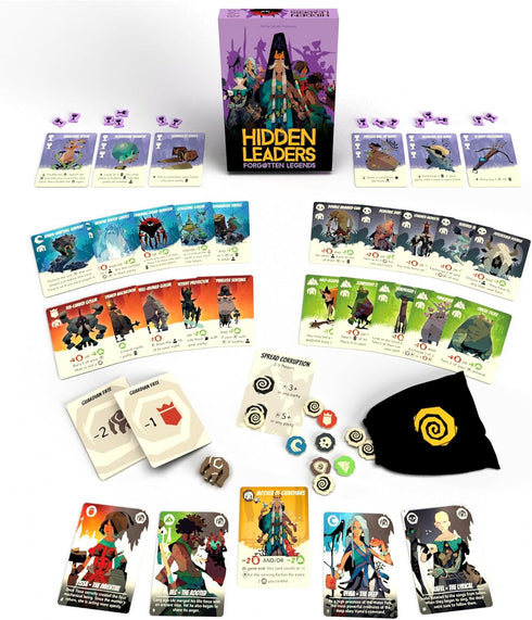 BFF Games Hidden Leaders: Forgotten Legends Expansion - New Factions & Abilities, Fantasy Game, Strategy Game for Kids and Adults, Ages 10+, 2-6 P...