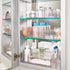 iDesign 43030 Med+ 12" Plastic Divided Vanity Medication and Bathroom Accessory, 12" x 3" x 3.5", Multi-Level Organizer...