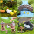 3Pcs Garden Miniature Accessories, Garden Kit, Garden Animals, Resin Miniature Figurines Dollhouse Accessories Micro Landscape Ornaments for DIY K...