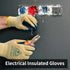 Electrical Insulated Gloves, 400V High Voltage Resistance Electrician Safety Gloves, Rubber Non Slip Work Gloves...