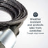 Schwinn Bike Key Lock in Braided Steel Cable, 2 Keys Included, 6 feet x 8mm Anti Theft Bicycle Lock, Security Level 1...
