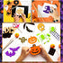 50 PCS Small Halloween Stencils Reusable, 3x3 Inch Halloween Stencils for Painting on Wood DIY Crafts Ornaments Wood Halloween Decoration (50pcs 3...