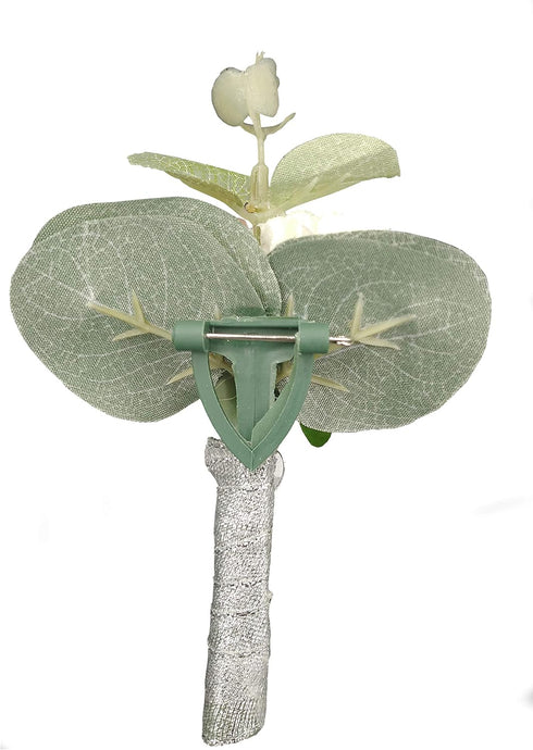 MOJUN Boutonniere and Wrist Corsage Set Wedding Flowers Accessories Prom Suit Decoration...