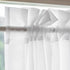 Aquazolax Patio Door Curtain Panel Elegant Solid Sheer Curtain 54"x72" Voile Drapery for French Door Window with Rod Pocket - 1 Piece, Pure White...