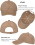 3 Pack Vintage Washed Cotton Adjustable Baseball Caps for Men Women Unstructured Low Profile Dad Hat...