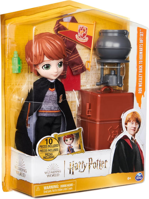 Wizarding World Harry Potter, 8-inch Ron Weasley Doll 12-Piece Back to Hogwarts Gift Set with Doll Accessories, Kids Toys for Ages 6 and up...