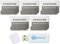 Samsung Micro to SD Memory Card Adapter (Bulk 5-Pack) Bundle with (1) Everything But Stromboli Micro & SD Card Reader...