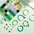Goldwise 3900 Pcs St. Patrick's Day Bracelet Making kit with Clay Beads Glass Seed Beads, 18 Colors Beads for Jewelry Making with 3 Styles Letter ...
