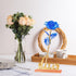 Childom Birthday Gifts for Women,Christmas Rose Gifts for Her Mom,Blue Rose with Love Stand for Wife,Sweet Artificial Flower for Grandma,Women,Chr...