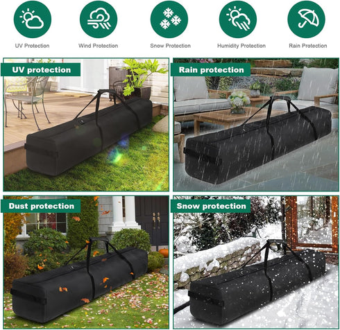 Umbrella Storage Bag 67 Inch Umbrella Carry Bag Beach Umbrella Storage Bag Oversized Patio Hammock and Steel Stand Storage Bag,Black...