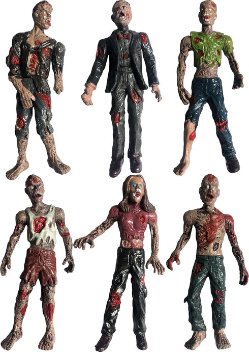 PowerTRC Toy Zombie Action Figures with Movable and Detachable Joints | Mini Zombie Figurines | Great for Presents, Decoration, and Party Favors |...