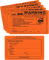 Parking Violation Sticker - Vehicle Illegally Parked Tow Notice - Parking Violation Notice - No Parking Warning Stickers - 5.5 x 7.5 Hard to Remov...