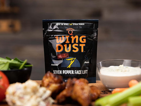 Kosmos Q Seven Pepper Face Lift Spicy Hot Wing Dust, Spicy Chicken Wing Seasoning for Chicken, Fries, Burgers, Queso, Beans & More, Flavorful Heat...