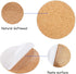 Allazone Self-Adhesive Cork Round, 70 Pack Cork Backing Sheets for Wall Decoration, Party Supplies Coasters and DIY Crafts...