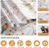 DKTIE Window Privacy Cling Film with Installation Tools, Stained Glass Opaque Non-Adhesive Frosted Bird Coverings Removable for Bathroom Shower Do...