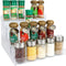 Spice Rack,No Tool Needed & No Pungent Acrylic Glue Self-derived Snap On Assembly Spice Shelf Pantry Kitchen Cabinet Organizer 10 in for Jars,Baki...
