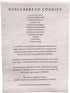 Sweet Water Decor Gingerbread Tea Towel | 100% Cotton | Large Size 28 x 25 inches | Cream with Gingerbread Cookie Recipe | Bathroom, Kitchen, Dish...