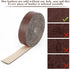 GORGECRAFT 1/2" Wide Dark Brown Faux Grain Buffalo Leather Strip Cord 79" Long Single Sided Leather Roll 1.2mm Thick Matte Synthetic Leather Cord ...