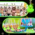 Deekin 24 Pcs Glow in The Dark Green Rubber Duck Keychain Bulk Halloween Birthday Party Favor Cruise Giveaways, Green Light up Keyrings for Goodie...