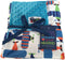 Unisex Baby Reversible Minky Dot Stroller Blanket (Choose Color) (Airplane/Turquoise)...
