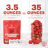 Jungle Powders Strawberry Powder 3.5 Ounce Bag Freeze Dried Strawberry Powder Dehydrated Strawberries Flavoring Additive Free Extract For Baking D...