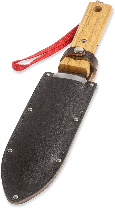 Nisaku NJP651 Hori Weeding & Digging Knife-Hardened HRC58 Edition, Authentic Tomita (Est. 1960) Japanese Stainless Steel, 7.25" Blade, Wood Handle...