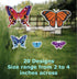 Iconikal Static Cling Window Decorations, Butterfly, 100-Count...