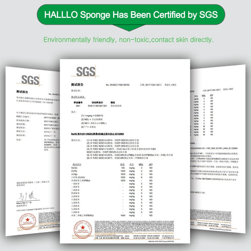 HALLO Soft Infant Bath Sponge Skid Proof Baby Bath Mat Newborn Odor Free (Blue)...