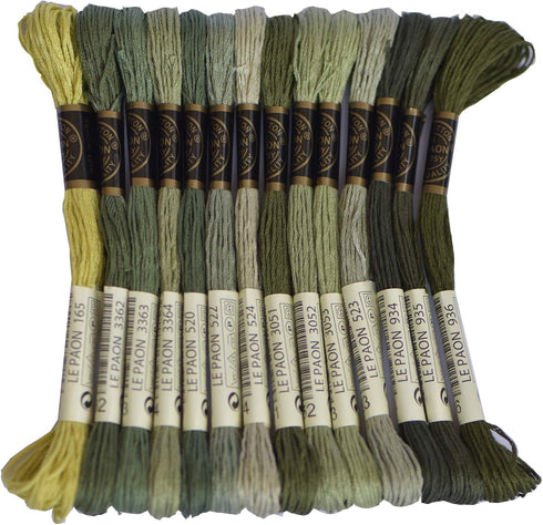 Premium Rainbow Color Embroidery Floss - Cross Stitch Threads - Friendship Bracelets Floss - Crafts Floss - 14 Skeins Per Pack Embroidery Floss, L...