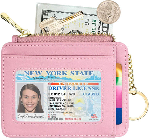 Padike Wallet for Women, Slim Credit Card Holder, Compact Size Minimalist Wallet (Z-Pink)...