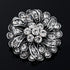 4 Pcs Sliver Rhinestone Buttons Crystal Embellishments for Clothing Jewelry Making DIY Decoration Bottons for Sewing Crafts Wedding Bridal(Button-...