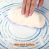 Silicone Baking Mat with Measurements, Pastry/Fondant/Dough Rolling Counter/Oven Liner Mat, 20''(W)28''(L) Blue...