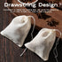 Spice Bags for Cooking, 30PCS Natural Unbleached Cotton Drawstring Cheese Cloth Bags, Sachets Bags, Strainer Tea Filter Bags, Herbs Bags for Home ...
