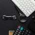 Carbon Fiber Compact Key Holder, Premium Smart Key Organizer Keychain (4-20 Keys), Heavy Duty Minimalist Multikey Folding Pocket Keyholder, Durabl...