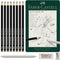 Faber-Castell Pitt Graphite Matte Pencil Set, Metal Tin of 8 Graphite Pencils and Sketching Accessories (HB, 2B, 4B, 6B, 8B, 10B, 12B, 14B), Penci...