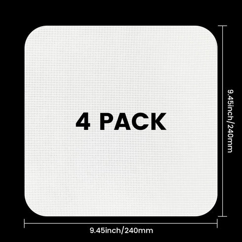 4 Pack Silicone Dehydrator Sheets,Non-stick Food Fruit Dehydrator Mats Reusable Steamer Mesh Mat for Fruit Dryer,Dehydrator Liner,Silicone Dehydra...