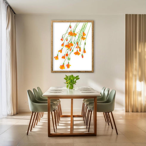 Posterizer 1 pcs-delicate and vibrant botanical drawing style flowers 2-Floral & Botanical Art-Gift for Men Women Teens-Chic Home Decor- unframed ...