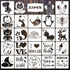 20 Pack Baby Shower Stencils for Onesie Decorating Kit Fabric Reusable Mixed Phrase Pattern Painting Stencils Small Animals Template for Painting ...