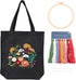MAMUNU Canvas Tote Bag Embroidery Kit with Pattern for Beginners, Arts and DIY Crafts Kits for Adults, Include Instructions Embroidery Bag, Embroi...