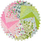 Spring Floral Fabric Squares 10x10, Layer Cake Fabric for Quilting 10 inch, Precut Fabric for Quilting Patchwork Crafting Green Pink(42Pcs)...