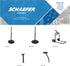 Schaefer VS36FMT 18" Ceiling Fan T-shape Mount for 20" to 36" Fans, Black...