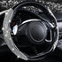 CAR PASS Bling Diamond Segmented Steering Wheel Cover with Crystal Rhinestones, 2PCS Wheel Protector Non-Slip Cute Car Accessories Universal Fit D...