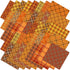 40Pcs Fall Cotton Fabric Bundles Orange Yellow Buffalo Plaid Fat Quarters Autumn Thanksgiving Quilting Patchwork for DIY Craft Home Party Decor, 1...