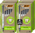 BIC ReVolution Clic Stic Retractable Ball Pen, 62% Recycled Plastic Pen, Black, Medium Point (1.0 mm), 100% Recycled Packaging, 48 Count Pack......