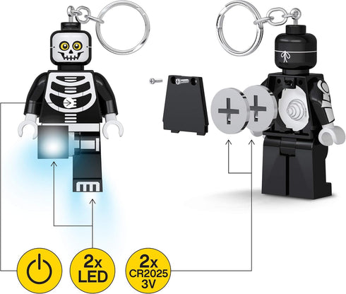 LEGO Monster Fighters Keychain Light - Skeleton - 3 Inch Tall Figure (KE137H)...