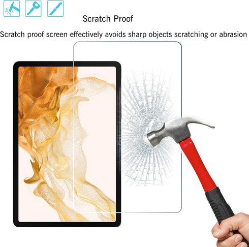 Ailun Screen Protector for Galaxy Tab S8 Plus/S7 FE/S7+, 12.4 inch 2Pack Tempered Glass 9H Hardness 2.5D Edge Ultra Clear Anti Scratch Case Friend...