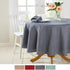 TOWN & COUNTRY LIVING Harper Stain and Water Resistant Tablecloth Single Pack, Grey Flannel, 70" Round...