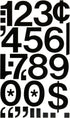 CHARTPAK Self-Adhesive Vinyl Numbers, 2 Inches High, Black, 12 per Pack (01150)...