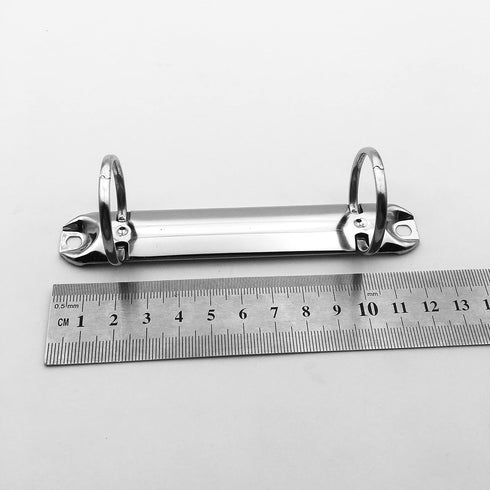 5pcs 2-Ring Binder Mechanism Spines for Top-Binding,2 O Rings, Base Width: 20mm,123mm=4.8 inch Length, Pack of 5 (30mm)...