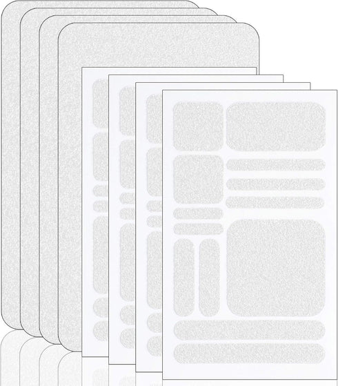 8 Pieces Cell Phone Grip Tapes Stickers Anti-Slip Grip Rubberized Decal Stickers Adhesive Traction Grip Decal Stickers Anti-Slip Textured Phone Ta...